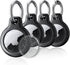 4 Pack Waterproof AirTag Holder Keychain,Air Tag Case with Anti-Lost Keyring,Hard TPU Air Tag Cases...