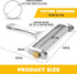 TOPULORS Wire Cheese Slicer Stainless Steel Handheld Cheese Cutter for Mozzarella, Cheddar, Gruyere - with 1 Extra Wire - Adjustable Thickness Che...