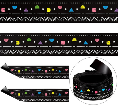 30 Pcs Magnetic Strip Bulletin Board Borders 11.81 x 1.5 Inch Classroom Borders for Bulletin Board Decorations Magnetic Borders for Classroom Whit...