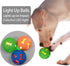 Leejec Dog Toys, 2.5" Interactive Light up Balls, Chew Toys for Medium & Small breed, Rubber Durable Fetch Training Balls, Pet Birthday Gift, 3-Pa...