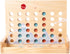 Wooden 4 in a Row Game - Classic Strategy Game for Adults Children-Connecting 4 Same Color Connection Rows- Travel Game Family Checkerboard Game T...