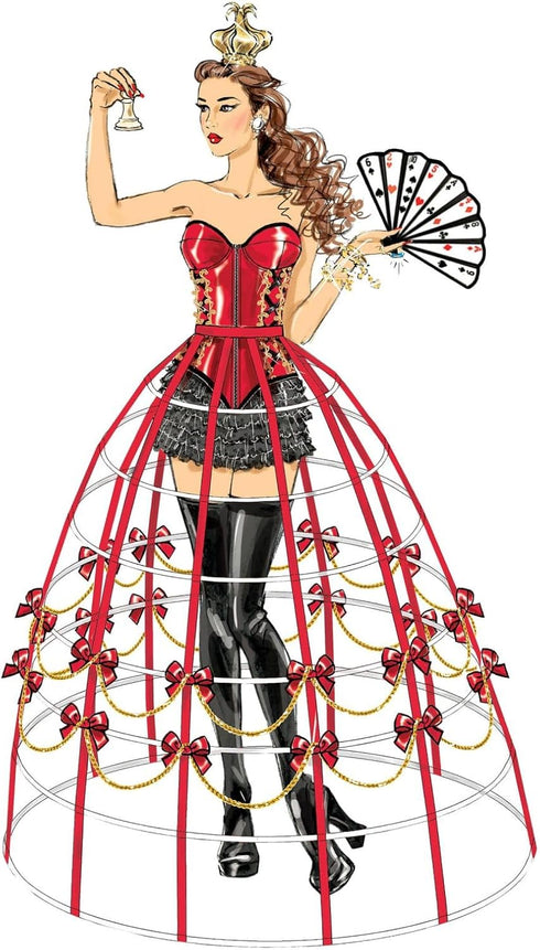 McCall's Patterns M7306 Corsets, Shorts, Collars, Hoop Skirts & Crown, A5 (6-8-10-12-14)...