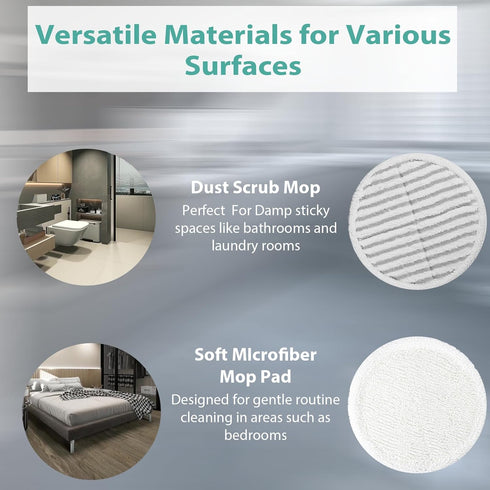 8 Pack Spin-Wave Mop Replacement Pads Compatible with Bissell Spin-Wave 2039,2039A,2124,2307,23157,20391,20399 Series Steam Mop Pads for Bissell S...