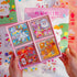 Kawaii Cartoon Rabbit Bear Stickers - EAMOTOL 800 PCS/100 Sheets Transparent PVC Cute Animals Bunny Sticker Kit for Scrapbooking Supplies Planner ...