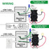 GFCI Outlet,Tamper Resistant GFCI Receptacle with Combination Switch,ETL Listed,Back &Side Wire,White (TR20Amp)...