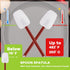Silicone Rubber Spatula and Spoon Rubber Spatula Set of 3, High Heat Spatula Spoon, Commercial Spatula for Cooking, Commercial Rubber Spatula (3 S...