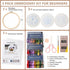 Dortusen 3 Sets Embroidery Kit for Beginners Adults Learn Different Stitches DIY Kits Includes Embroidery Tools Easy to Follow Instruction Embroid...
