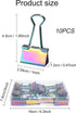 10 Pcs Rainbow Paper Clamps,Medium Binder Clips, 1 Inch Length for Office Use, Organize Files and Folders...