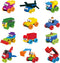 12 Packs Cartoon Car Easter Egg Fillers Building Block Toy Sets, Compatible with Lego Party Favors Vehicle, Classroom Prizes Building Kits Easter ...