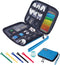 Travel Cable Organizer Bag Waterproof Portable Electronic Accessories Organizer for USB Cable Cord Phone Charger Headset Wire SD Card with 5pcs Ca...