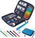 Travel Cable Organizer Bag Waterproof Portable Electronic Accessories Organizer for USB Cable Cord Phone Charger Headset Wire SD Card with 5pcs Ca...