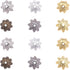 LiQunSweet 300 Pcs 6-Colors Multi-Petal Flower Iron Metal Bead Bell Caps Spacers for Beading Jewelry Making Supplies - 10x4mm...