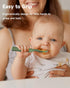 Baby First Spoons Set (2 Pack),Pre-Spoon Feeding Utensil for Kids Aged 6+ Months,Baby Led Weaning (BLW) Teething Spoon-Self Feeding,Silicone Toddl...