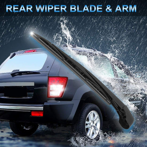 X AUTOHAUX Rear Windshield Wiper Blade Arm Set 305mm 12 Inch for BMW X5 F15 2014 2015 2016 2017 2018...