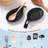 DOITOOL 2PCS Black Silicone Spoon Rests for Kitchen Counter Stove Top, Silicone Spoon Holder for Stove Top Countertop Spatula Ladle Spoon Utensil ...