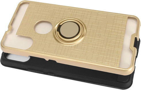 for Alcatel 3V (2019) 5032W - Hybrid Phone Case w/Ring Stand - RS2 Gold...