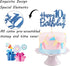 Royal Blue Glitter Happy 10th Birthday Cake Topper - 10 Sign Cake Topper - Cheers to 10 Years Party Supplies - 10th Birthday Party Decorations...