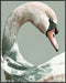 Posterizer 1 pcs-graceful beautiful white swan art work 1-Art for Animal Lovers Gift for Men Women Entrepreneur Teens Chic Home Decor- unframed w...