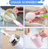 INVODA Cleaning Brush Set, 8PCS Portable Bottle & Nipple Brushes Sponge Material, Soft & Fluffy Texture, Comfortable Grip, Hanging Holes, BPA Free...