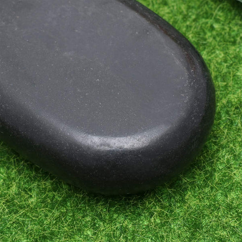 Essential Oil Set Hot Heater 2pcs Essential Massage Stones Hot Stones Rocks for SPA Massage 8 * 6cm Flat Side Hot Warmer Essential Oils Set...