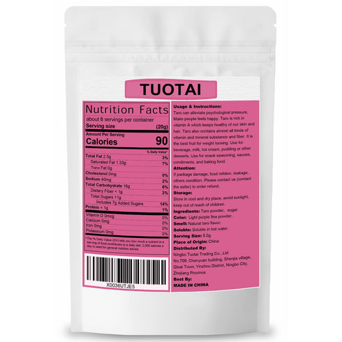 Freeze Taro Powder, 4 Ounces, Taro Powder for Smoothie, Drinks and Baking Food...