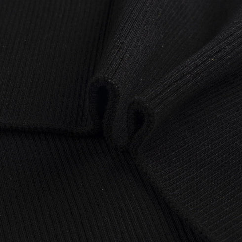 Ribbing for Cuffs and Waistband Knit Fabric,Collar NeckBands Trim Material Jacket Sewing (Black, 36x6in)...