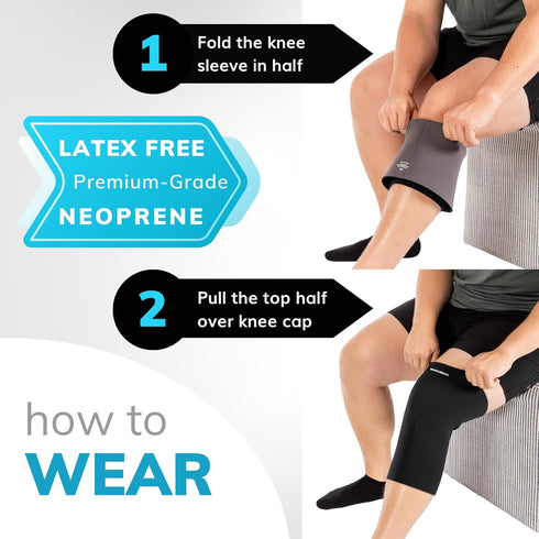BraceAbility Plus Size Neoprene Compression Knee Sleeve - XXXL Support Brace for Bariatric Men and Women with Arthritis Joint Pain or Kneecap Inst...