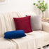 HWY 50 Burgundy Red Velvet Throw Pillow Covers 20x20 Inch, Pack of 2 Soft Cozy Solid Decorative Luxury Cushion Cases for Couch Sofa Bed Living Roo...