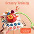 Montessori Toys for 1 Year Old, Sensory Toys for Babies, Food Grade Silicone Pull String Activity Toy, Fine Motor Toys, Baby Travel Toys, Toddler ...