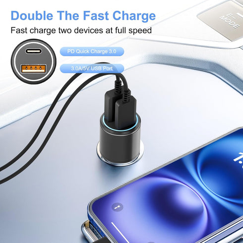 for Samsung Super Fast Charger Type C Kit,25W PD USB C Wall/Car Charger for Samsung Galaxy S25/S24/S23/S22/Plus/Ultra/FE/Note 20/10/A71,2020/2018 ...