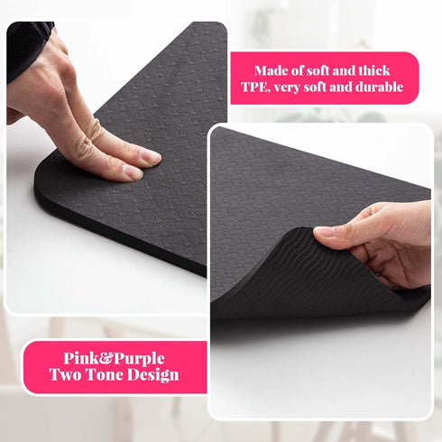 2 Pcs Sewing Machine Muffling Mat Pedal Mat Sewing Machine Mat Reduce Vibrations Noise No Slip Rubber Sewing Machine Accessories for Quilting Embr...