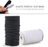 Flex Fabrics - 100 Yards Elastic Band for Sewing 1/8 inch Black - High Elasticity - Braided Elastic Rope, Cord, Strap, Bungee for Handmade Making,...