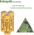 8 Packs 1.2V AA 900mAh Ni-CD Rechargeable Solar Light Batteries for Outdoor Solar Lights, String Lights, Garden Lights, Solar Wall Lights...