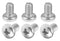 M5x8mm Machine Screws, Pan Phillips Cross Head Screw, Nickel Plated Carbon Steel Fasteners Bolts, 200Pcs...