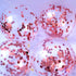 Rose Gold Confetti Balloons, 25 Pcs Thickened 12 Inch Clear Latex Balloon with Confetti Inside for Graduation Decorations Engagement Bridal Shower...