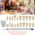 Wood Burning Tips Set with Carving Pen, 27pcs Wood Burning Tool Carving Iron Tip for Wood Pyrography Carving Embossing Soldering DIY Crafts, Brass...