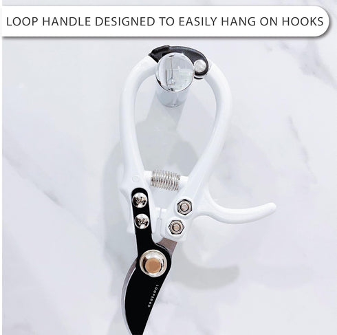 Bypass Pruning Shears Hand Pruner Garden Trimming Scissors Plant Trimmers Herb Snips Flower Clippers Ergonomic Handle Modern Garden Tools...