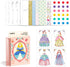 MiDeer Fashion Design Sketchbook with Watercolor Painting, Princess Dress-up Activity Book with Stencils and Stickers, Fashion Designer Kits for K...