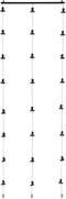 You Have Space WAJER Picture Hanging Kit with 24 Magnetic Clips for Pictures, Polaroids, Kids Crafts and Artwork, Metal Black...