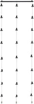 You Have Space WAJER Picture Hanging Kit with 24 Magnetic Clips for Pictures, Polaroids, Kids Crafts and Artwork, Metal Black...