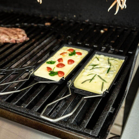 Boska Stainless Steel Cheese Barbeclette - Raclette Cheese Pan with Spatula - For Cooking, Baking, Grilling - Wedding Registry Items Small Kitchen...
