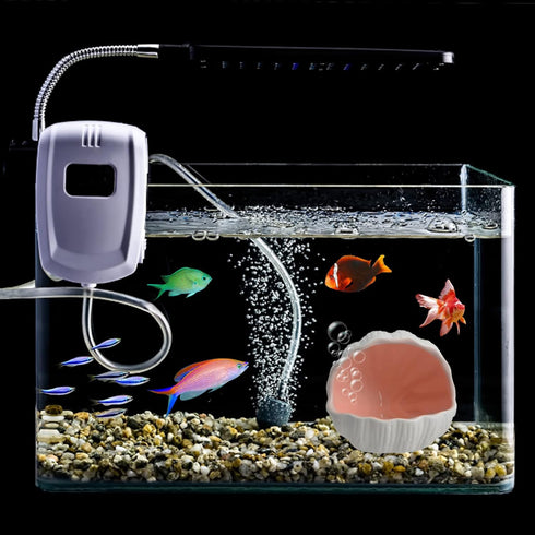 AnRui Cute Aquarium Decorations Ceramic Conch Shell-Shaped House Thematic Betta Fish Tank Accessory Decor Ornament Hideout Cave for Fish Playing o...