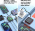 Portable Charger 10000 mAh Power Bank Mini with wireless charging LED Mirror Display Screen Excellent Touch Slim Portable Phone Charger for iPhone...