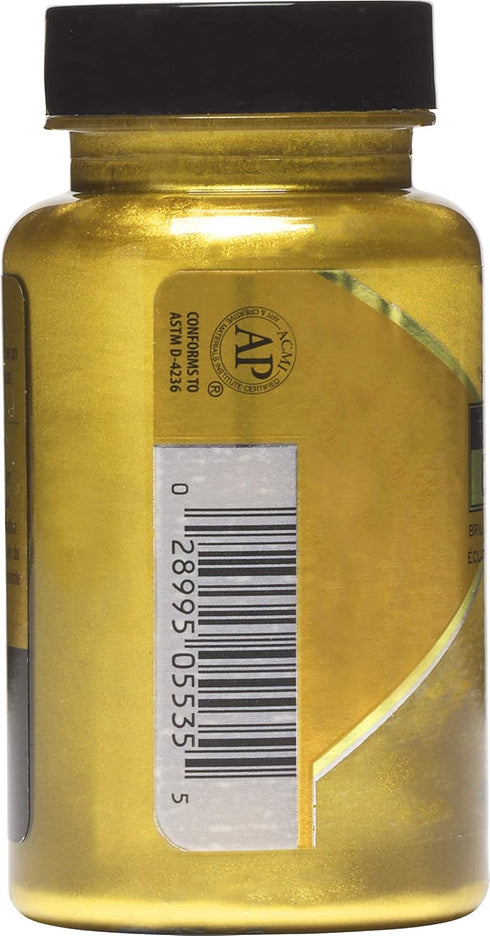 FolkArt Gold Treasure Brilliant Metallic Acrylic Paint, 4 oz...