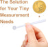 Chengu 200 Pieces Mini Measuring Spoons 1/32 Teaspoon Micro Scoops 0.15 ml Mini Spice Scoop Micro Powder Scoop for Sugar Herbs Cosmetics Coffee Mi...