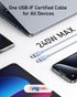 Anker USB C to USB C Cable (240W, 10ft), Bio-Braided USB C Charger Cable Fast Charge for iPhone 15/15 Pro, MacBook Pro 2020, iPad Pro 2020, iPad A...