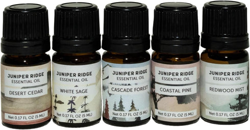 Juniper Ridge Desert Cedar Essential Oil - Aromatic Fragrance with Sweet Cedar Resin & Warm Leather Notes - 5ml - Packaging May Vary...