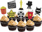 Theater Cupcake Toppers Cake Decoration for Birthday Movie Night Party Supplies Food Pick - Set of 24...
