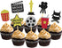 Theater Cupcake Toppers Cake Decoration for Birthday Movie Night Party Supplies Food Pick - Set of 24...