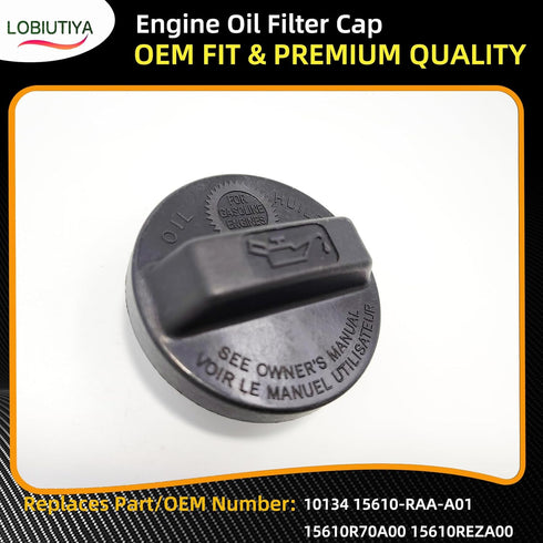 80985 15610REZA00 Engine Oil Fill Cap Compatible with Acura and Honda Models, Fit For Acura RSX, Fit?Fit For Honda Accord Civic CR-V Pilot Element...